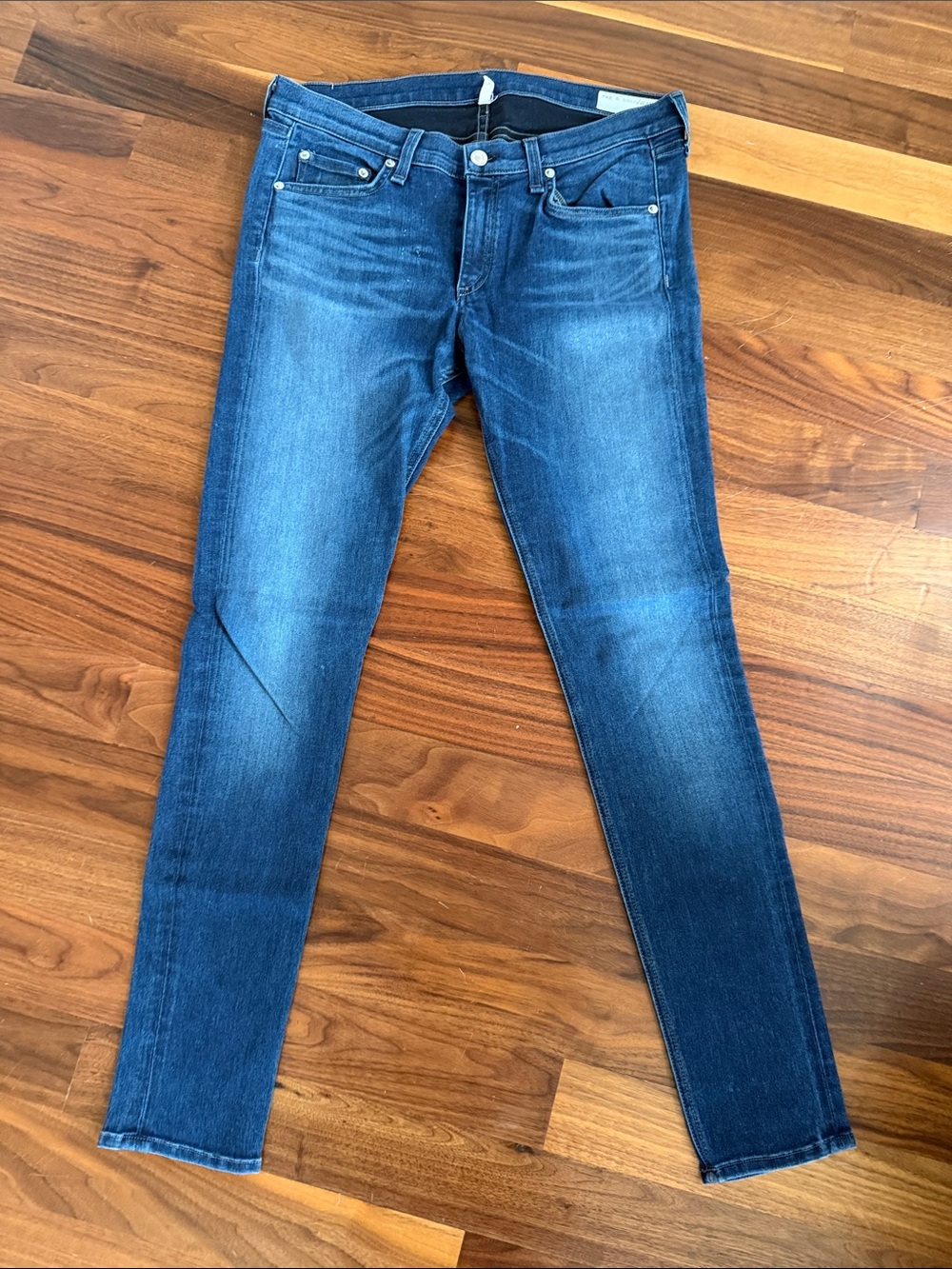 rag & bone Women's Skinny Jeans - Blue Wash